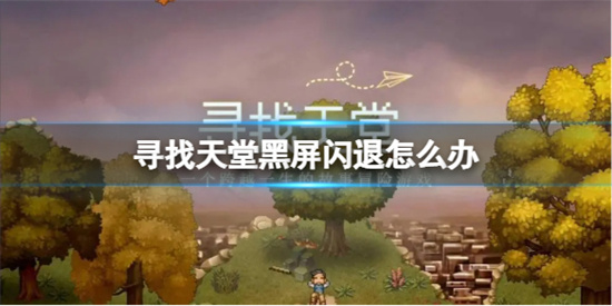 寻找天堂黑屏闪退怎么办