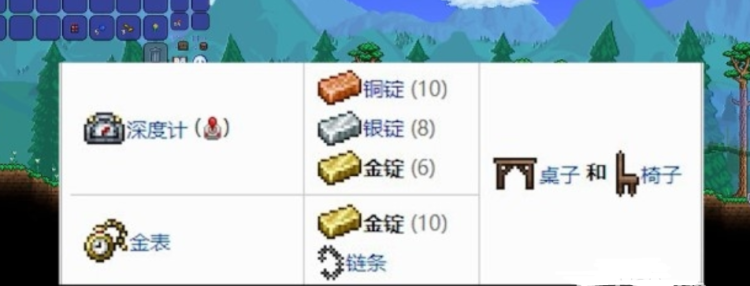 泰拉瑞亚金表怎么做 金表合成方法