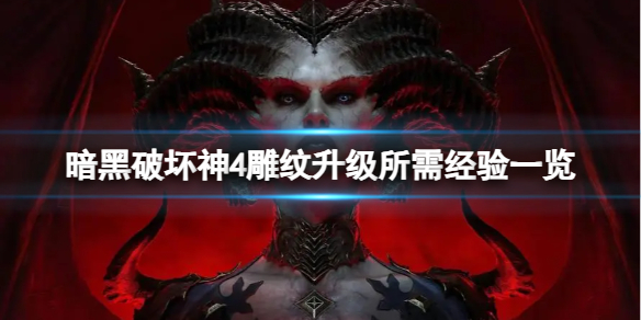 暗黑破坏神4不同层级雕纹需要多少经验