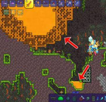 在蜂巢附近会生成少量蜂蜜块，有需要就拿。没准备就不要靠近蜂巢；