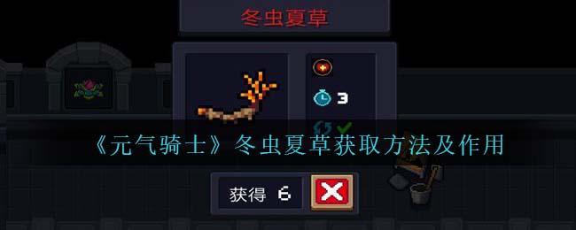 元气骑士冬虫夏草获取方法及作用