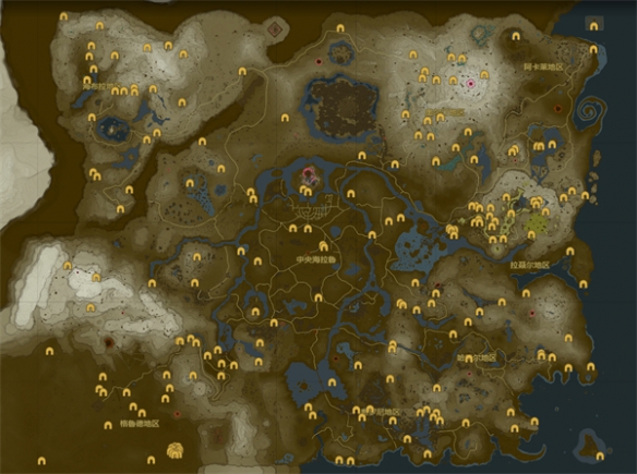 塞尔达传说王国之泪洞窟地图一览