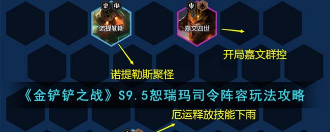金铲铲之战S9.5恕瑞玛司令阵容玩法攻略
