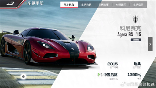 巅峰极速科尼赛克 Agera RS’15性能怎么样