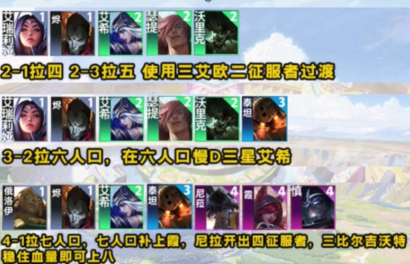 云顶之弈S9.5征服者艾希阵容玩法攻略