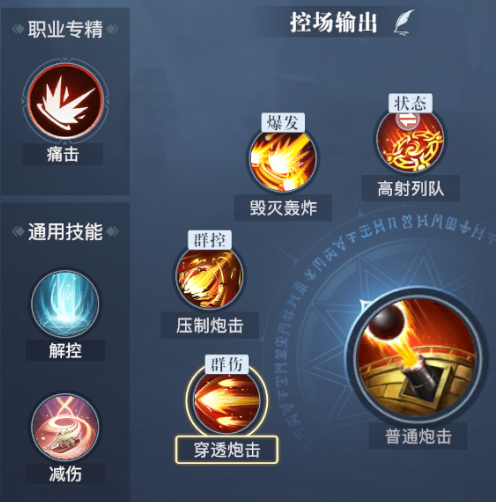 黎明之海重炮师PVP技能加点推荐