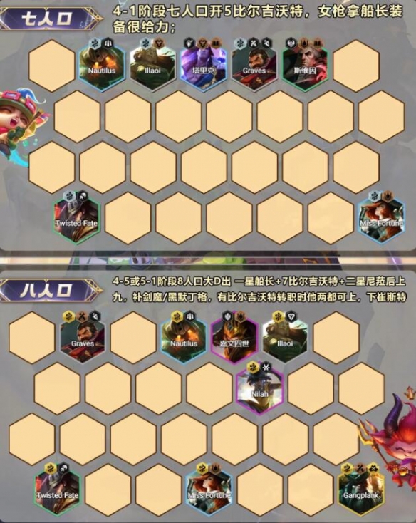 云顶之弈S9.5比尔吉沃特船长阵容玩法攻略