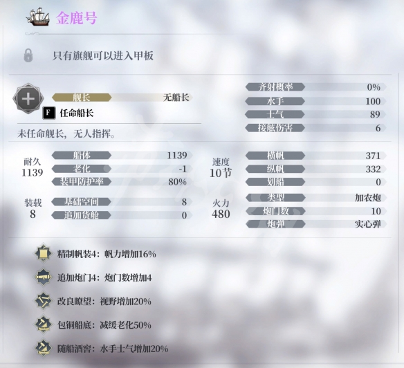 风帆纪元前期船只推荐