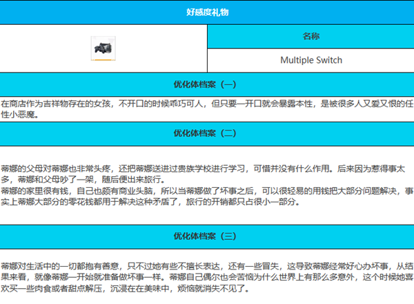 绯色回响蒂娜角色介绍