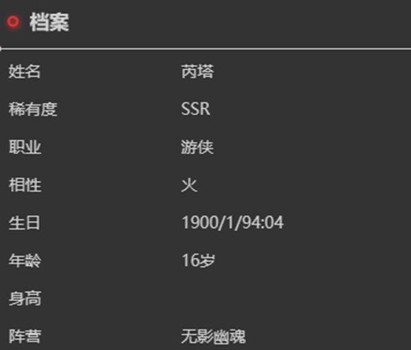 依露希尔星晓芮塔角色介绍