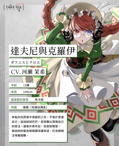 宿命回响弦上的叹息达芙妮与克罗埃角色介绍