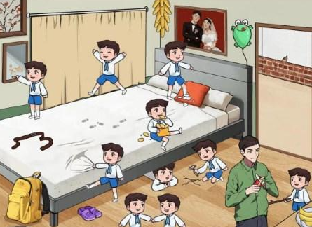 文字来找茬打发走所有熊孩子怎么过 文字来找茬打发走所有熊孩子通关攻略图1