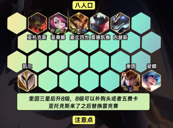 云顶之弈S9.5裁决奎因阵容玩法攻略