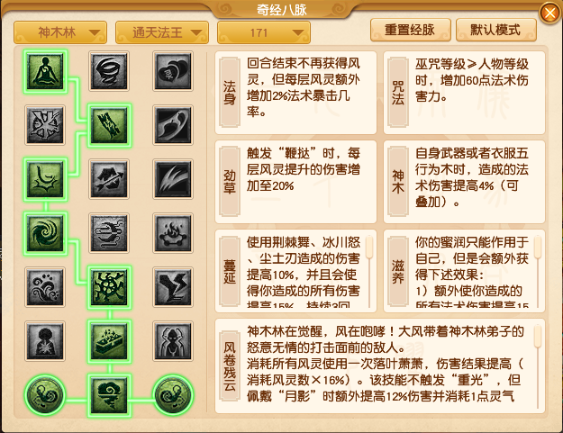 梦幻西游神木林经脉加点推荐2024