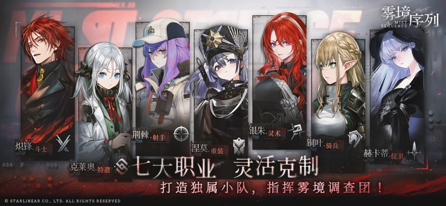 雾境序列手游哪个职业厉害