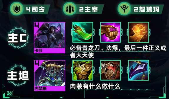 云顶之弈S9.5塔姆司令阵容玩法攻略