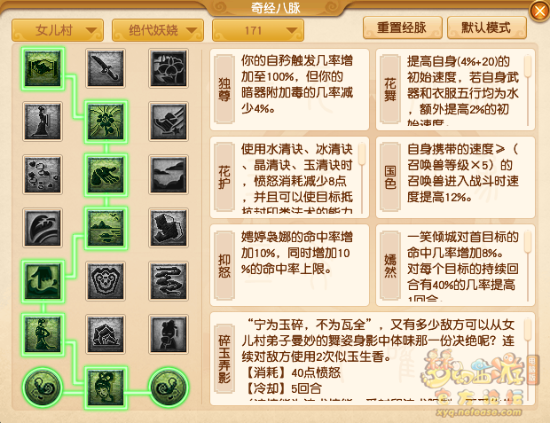 梦幻西游女儿村经脉加点推荐2024