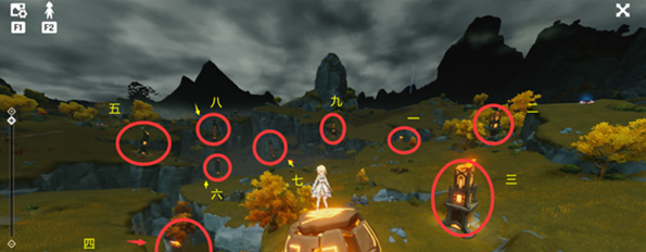 原神靖世九柱怎么开启 原神靖世九柱解密顺序攻略图4