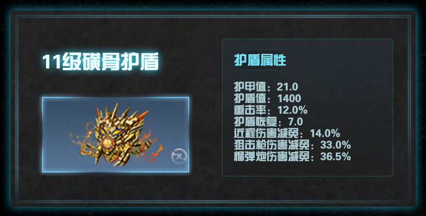 明日之后11级护盾属性怎么样 明日之后11级护盾属性一览图3