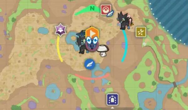 宝可梦朱紫蓝之圆盘神兽位置大全 蓝之圆盘神兽位置分布一览图3