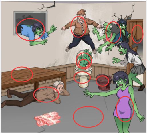 汉字找茬王末日危机帮助爷奶脱离险境怎么过关 汉字找茬王末日危机帮助爷奶脱离险境通关攻略图2