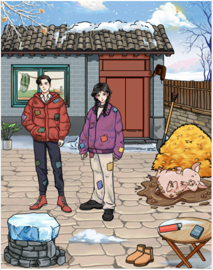 文字玩出花寒冬取暖帮两人抵御严寒怎么过 文字玩出花寒冬取暖帮两人抵御严寒通关攻略图1