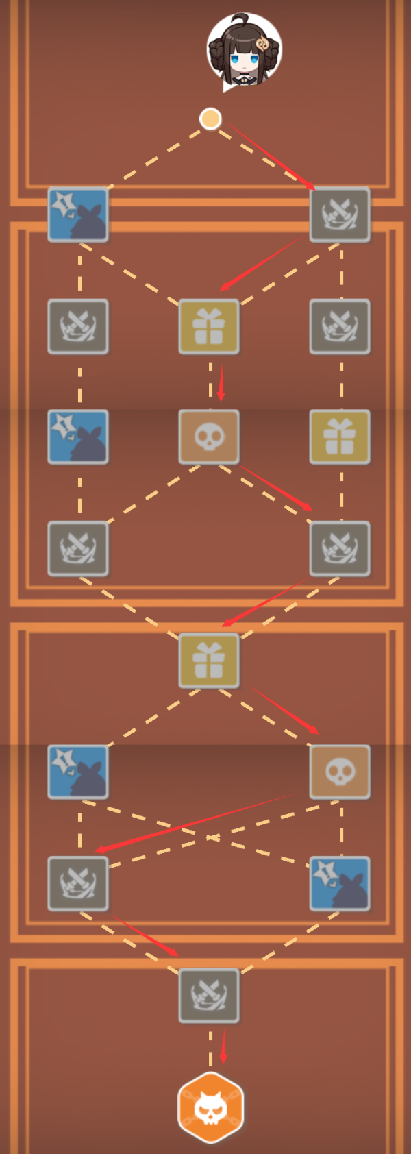 崩坏3寻鸢漫录第十六关怎么通关 崩坏3寻鸢漫录第十六关通关攻略图1