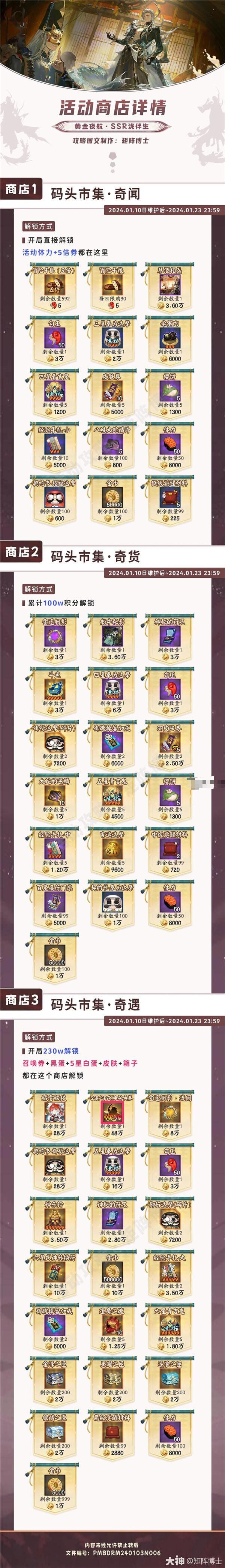 阴阳师泷伴生活动黄金夜航商店收益怎么样 泷伴生活动黄金夜航商店收益汇总分析图1