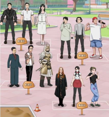 文字找茬大师年度热梗攻略详情 文字找茬大师年度热梗拖动音乐至对应的热梗人物通关攻略图1