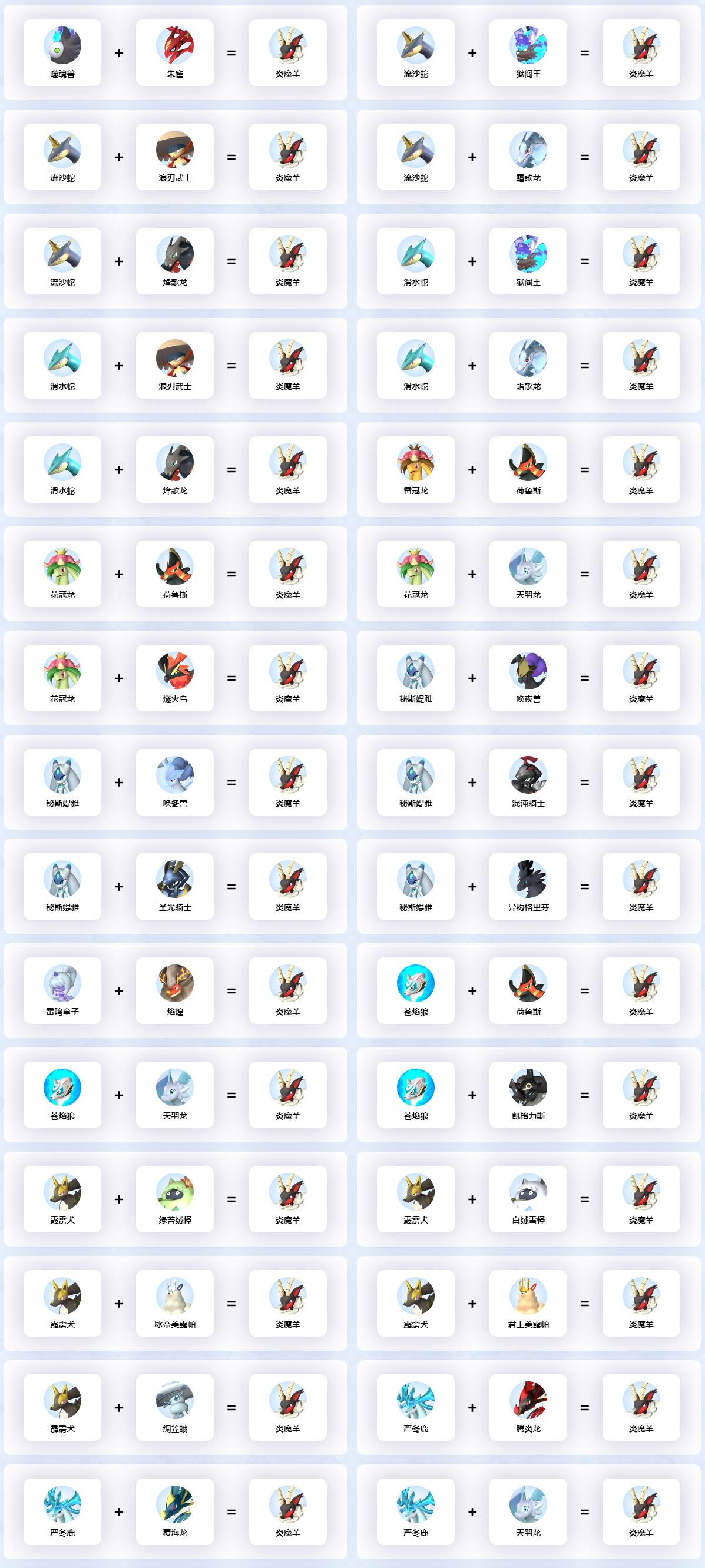 幻兽帕鲁炎魔羊配种