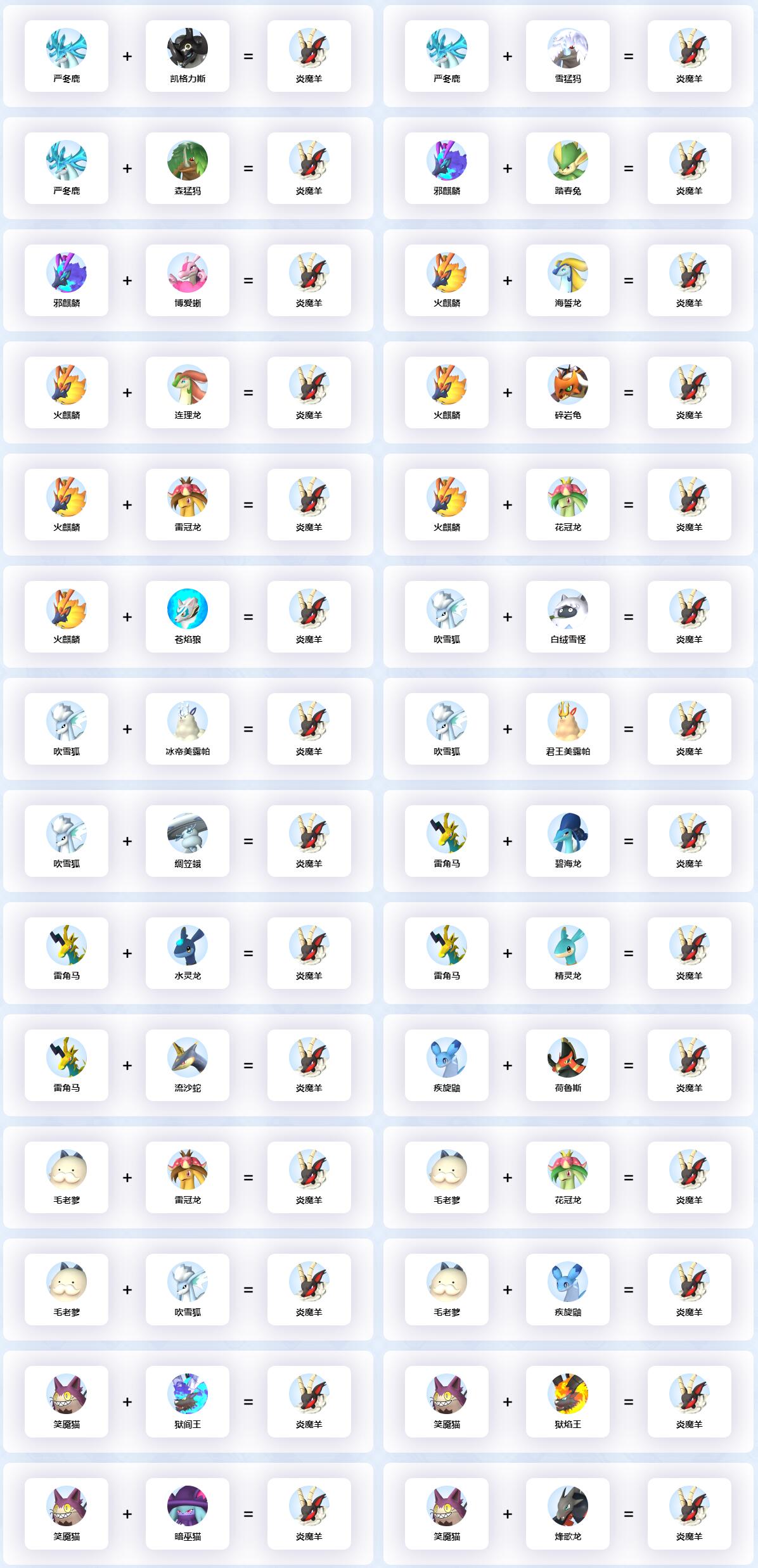 幻兽帕鲁炎魔羊配种