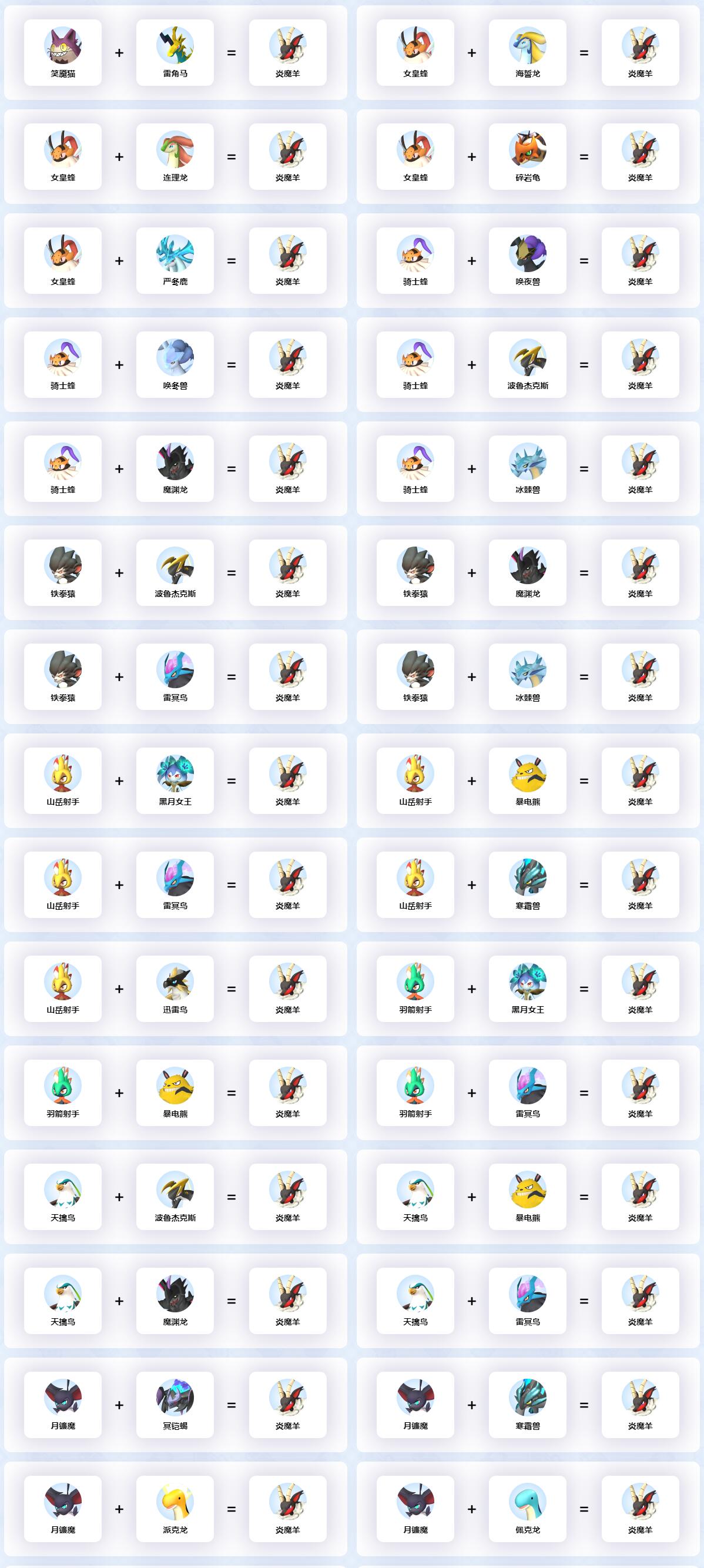 幻兽帕鲁炎魔羊配种