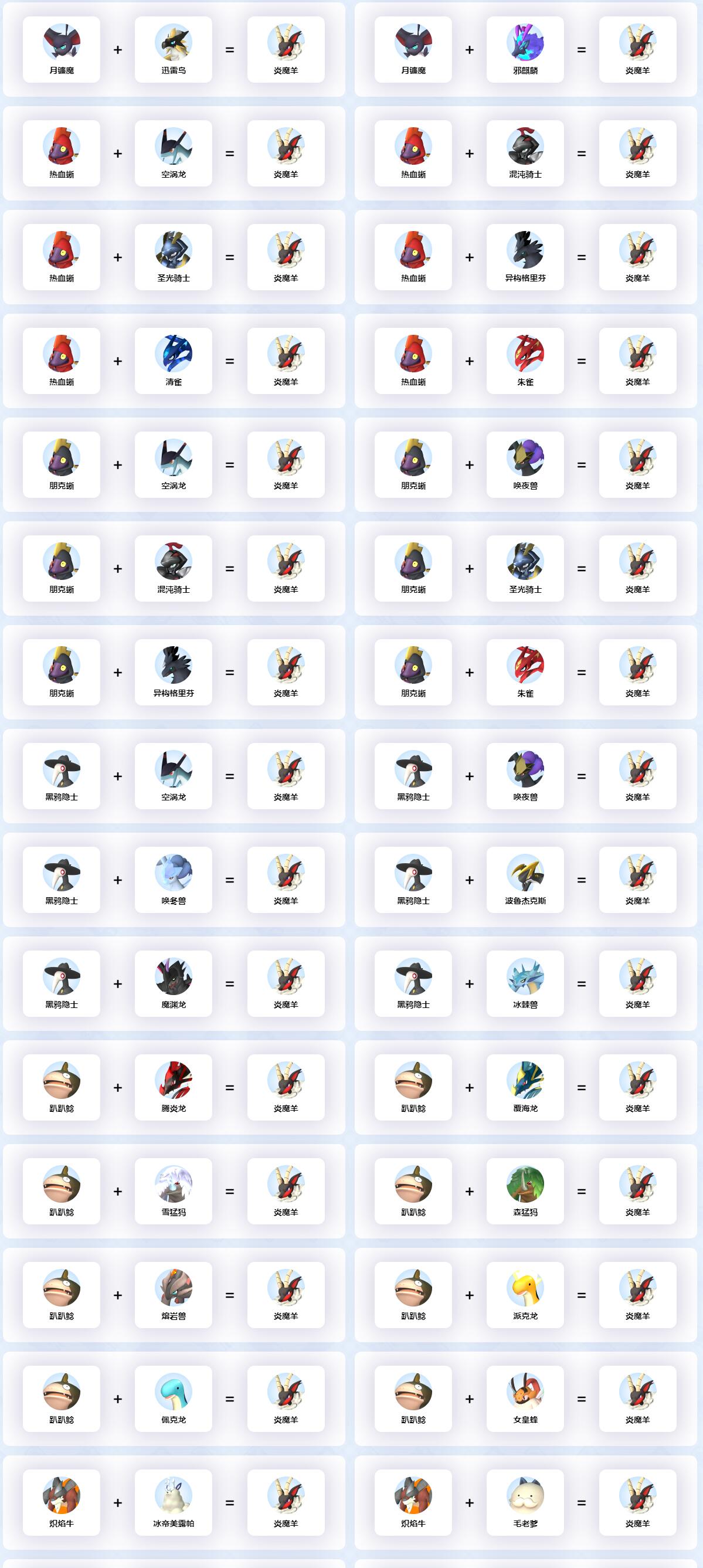 幻兽帕鲁炎魔羊配种