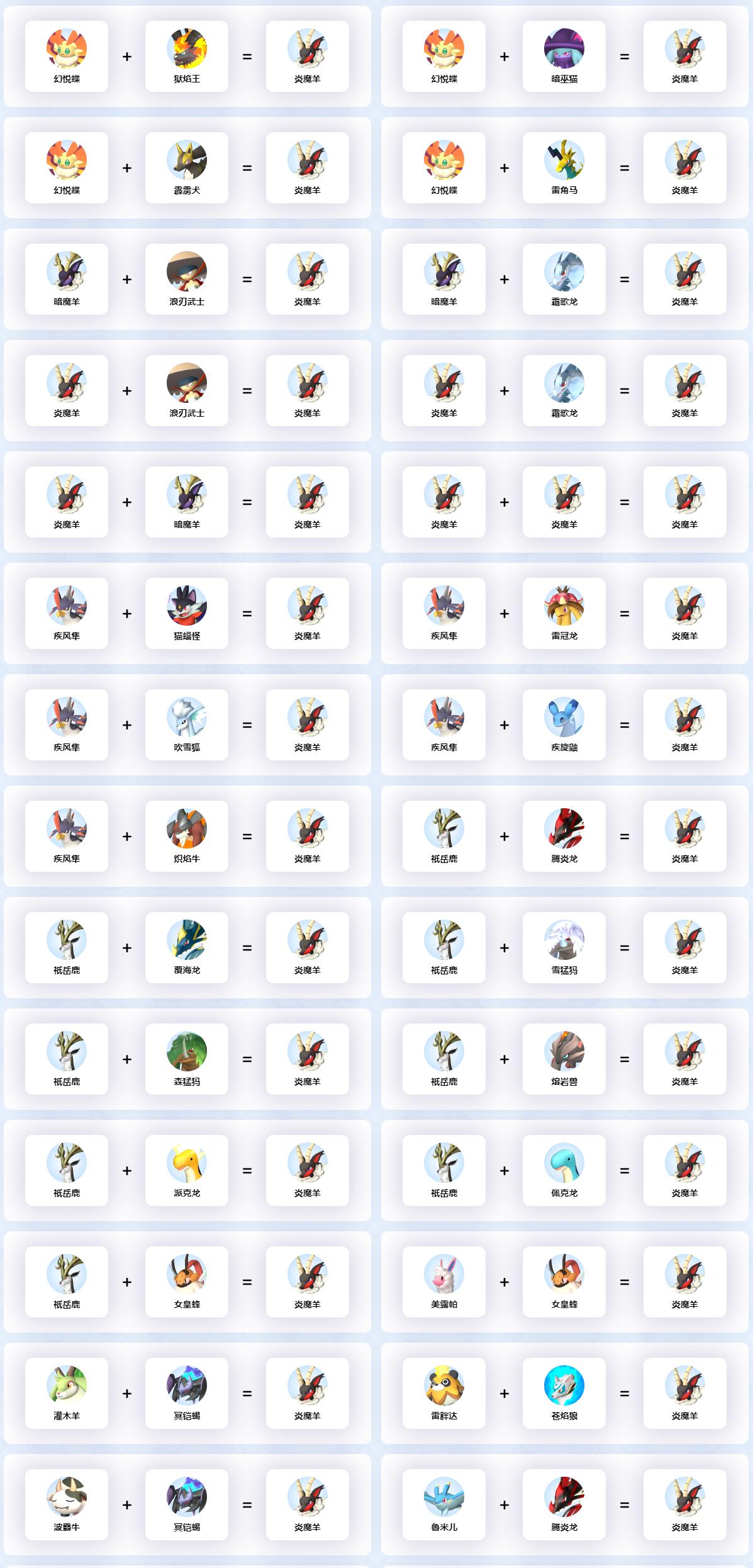 幻兽帕鲁炎魔羊配种