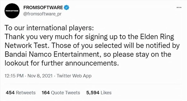 艾尔登法环测试资格怎么预约？艾尔登法环测试资格时间介绍1