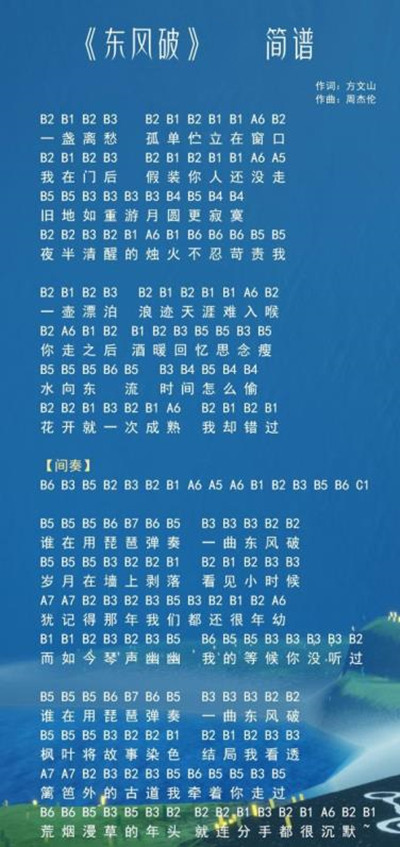 光遇吉他琴谱大全