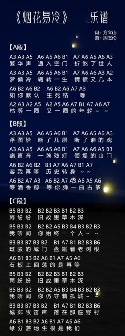 光遇吉他琴谱大全