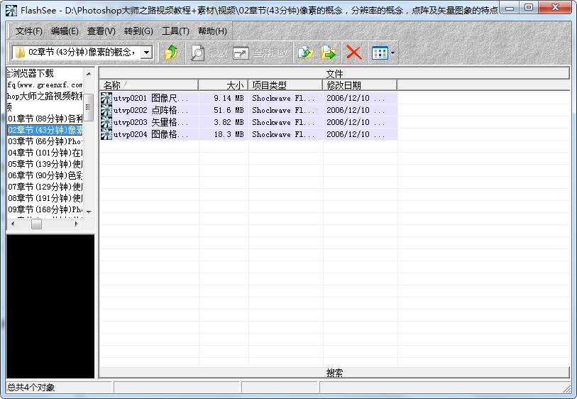 swf播放器绿色版免安装(Flashsee)V2.1 专业版