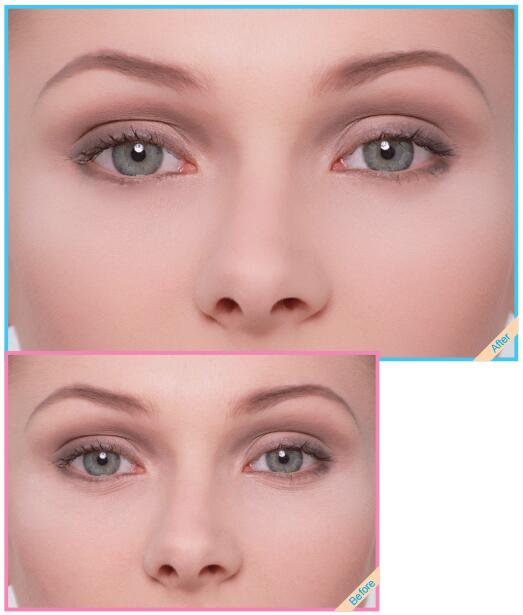 使用Photoshop修复照片鱼尾纹的教程