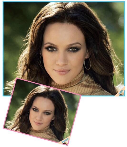 利用Photoshop“滤镜>液化”菜单命令修出高挑眉形