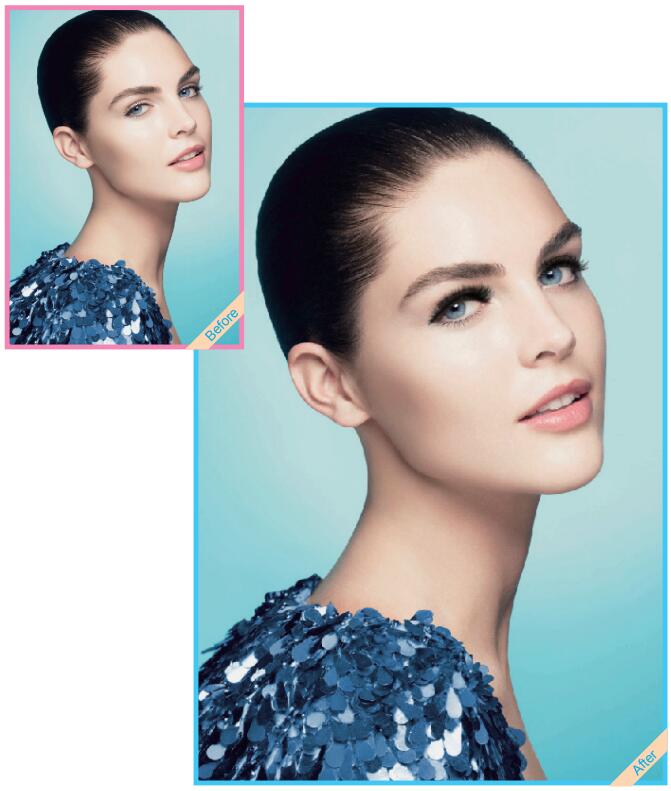 妙用Photoshop画笔工具画出浓密睫毛大美女