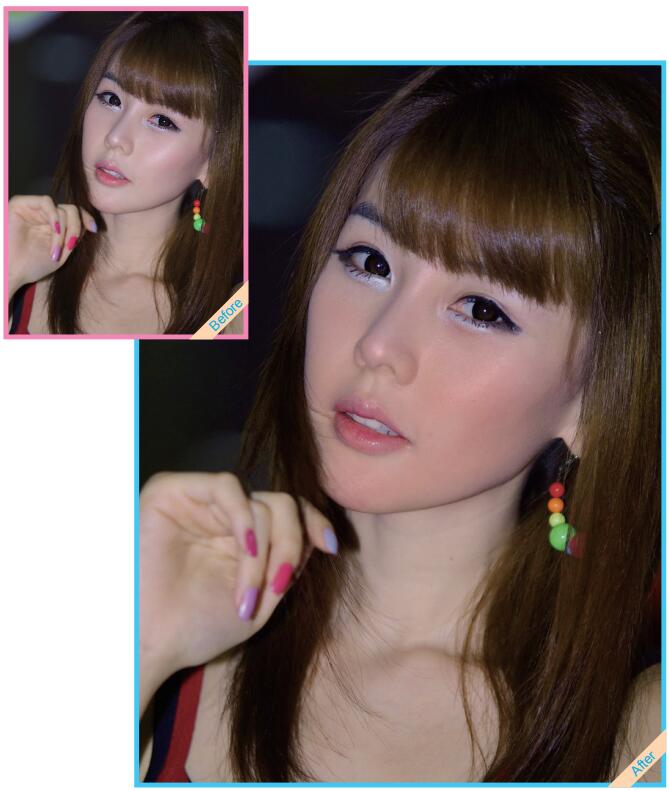 脸上出油怎么办？巧用Photoshop【图像】菜单去掉面部油光