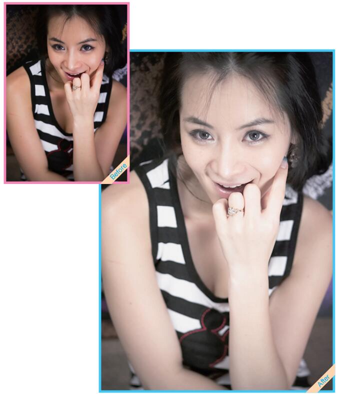 晒黑了，拍出来的照片可以用PS让它变白吗？