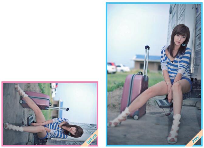 使用Photoshop调整照片方向的方法