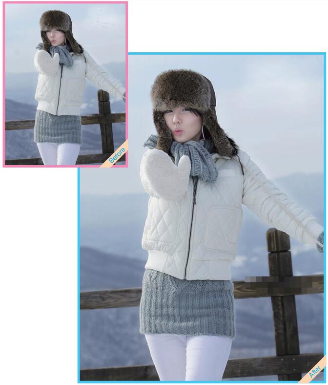 利用PS“修补工具”去除照片中的一些简单杂景