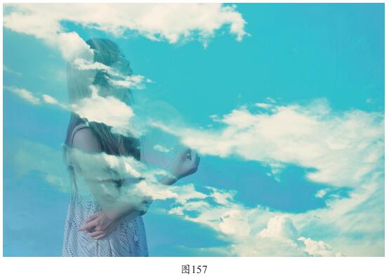 用Photoshop在单调的照片中加入云朵的方法