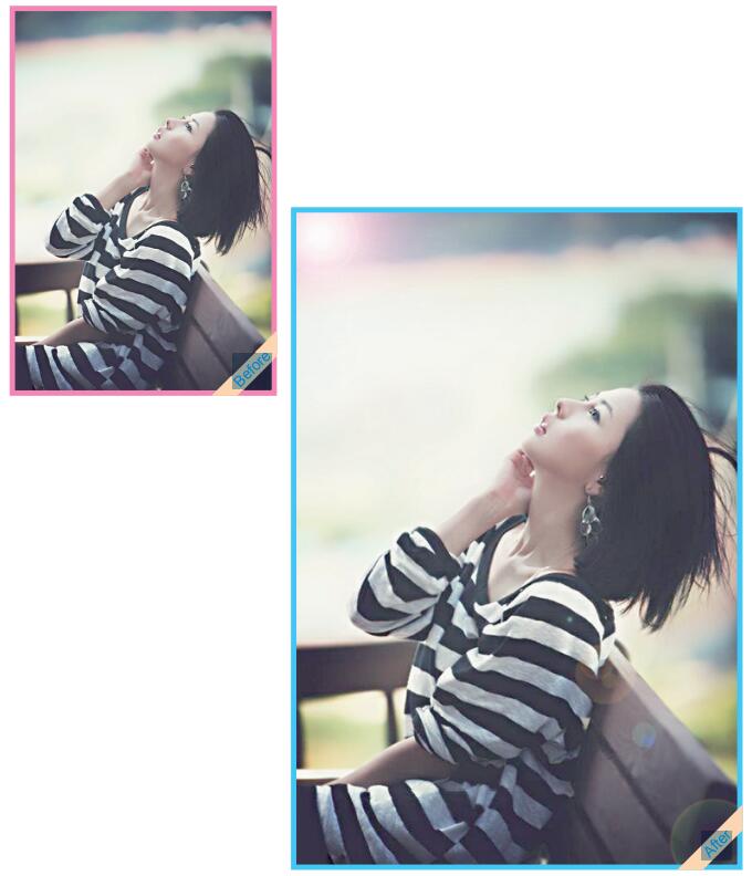 PS在照片中添加光晕效果，使照片有阳光蒙胧效果