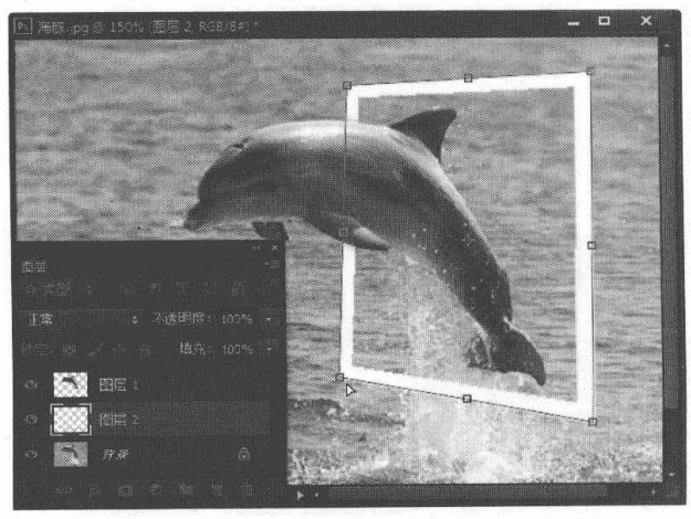 PhotoshopCS6实例使用选区制作飞出相框的照片效果