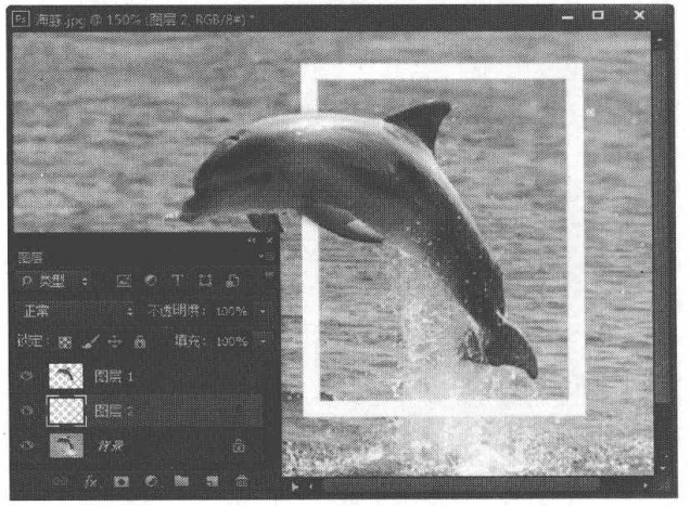 PhotoshopCS6实例使用选区制作飞出相框的照片效果