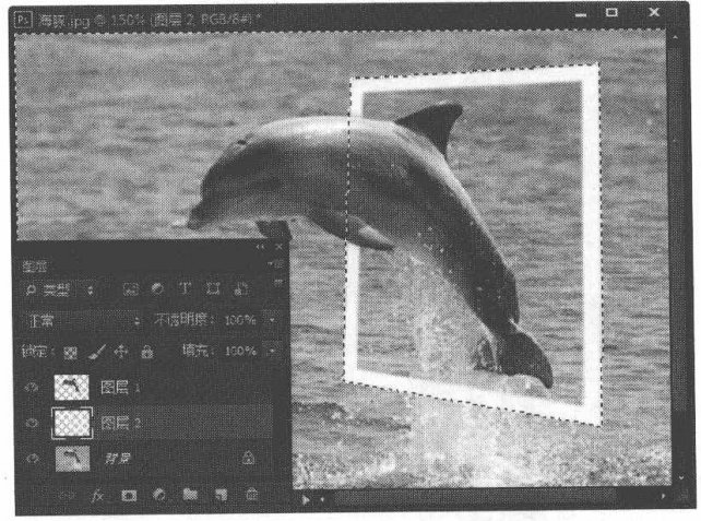 PhotoshopCS6实例使用选区制作飞出相框的照片效果